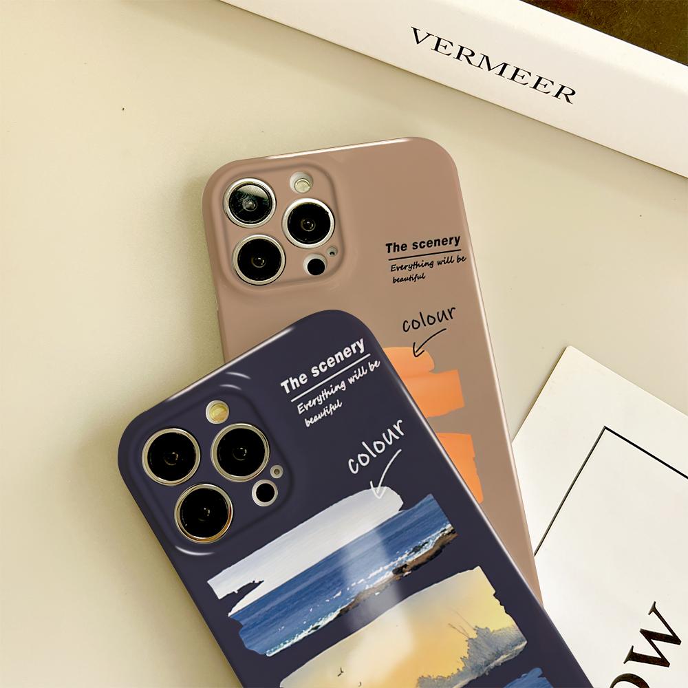 All-inclusive Film Phone Case Cartoon Fashion Design Hard Shell Full Cover Camera Protection Case for iPhone Samsung Xiaomi Poco Redmi Huawei Honor