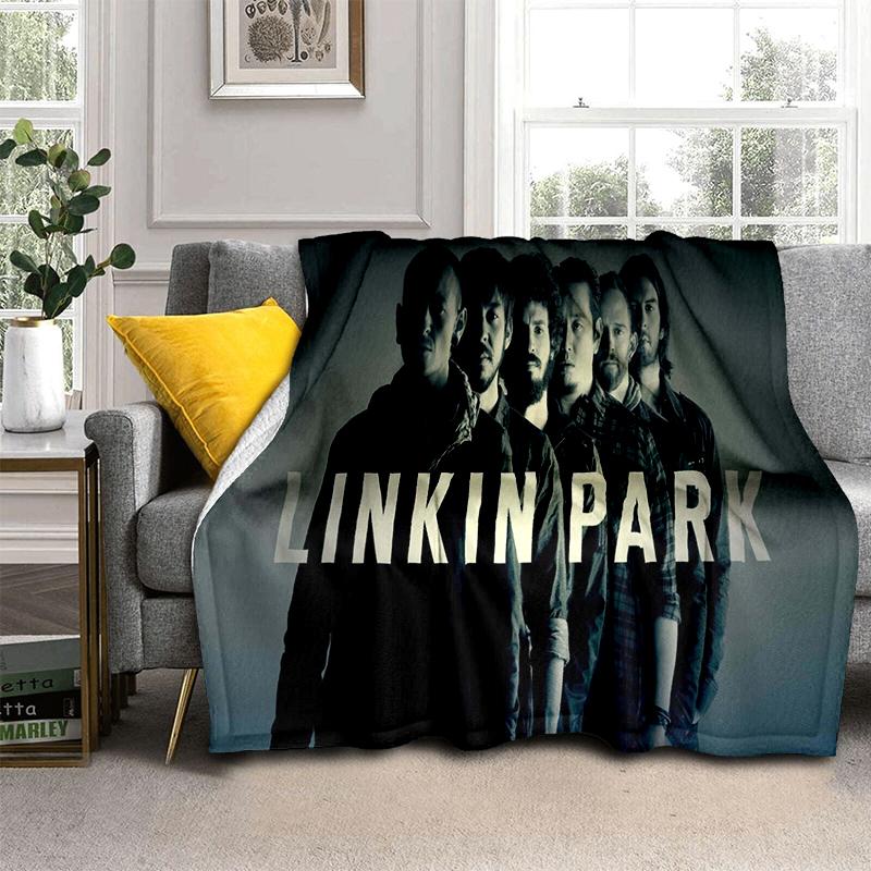 HOT L-Linkin Park Rock Band Classic Soft Plush Blanket,Flannel Throw Blanket for Living Room Bedroom Picnic Bed Sofa Cover