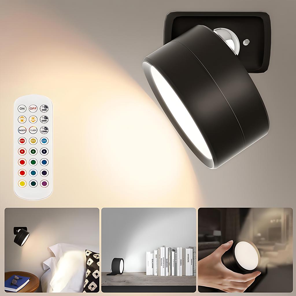 Led Wall Lights Touch Control Wall Lamps USB Recharge Wireless Portable Led Night Light For Bedside Bedroom Reading Lamp