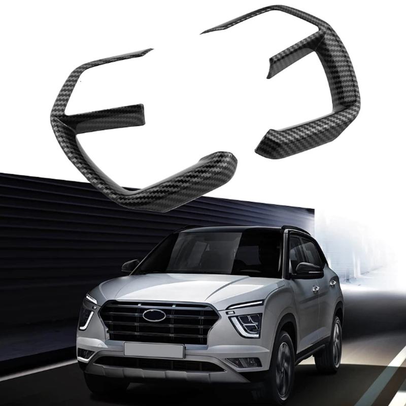 2Pcs Car Steering Wheel Panel Cover Decoration Sticker Trim For Hyundai Creta - 2025 Creta Grand 2025 Accessories