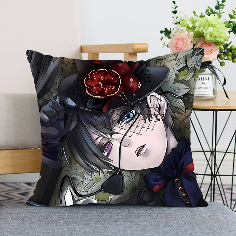 Amine BBlack Butler Throw Pillow Covers Pattern Cushion Cover Suitable For Sofa Bedroom Car Pillow Cover