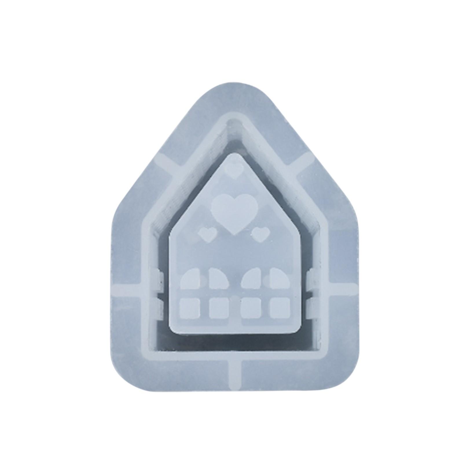 

Дом 3D Силиконовая форма Дом Силиконовая форма Подсвечник Силиконовая форма Рождественская литейная форма Силиконовая литейная форма