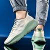 36-47 Couple Plus Size Lightweight Stylish Cushioned Thick Sole Height Increasing Running Shoes Sports Sneakers