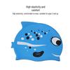 Kids' Silicone Cartoon Fish Swimming Cap - Comfortable Fin Swim Cap for Boys and Girls