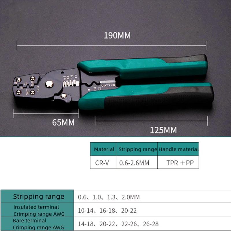 

1pcs 4 in1 Multifunctional Crimping Terminal Pliers Wire Stripper Wire Cutter Terminal Pliers Wiring Accessories Hand Tool