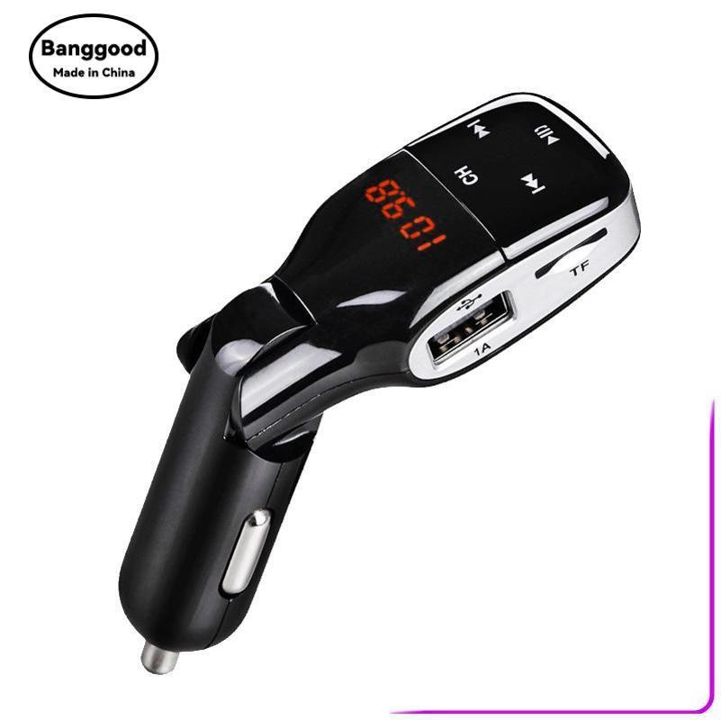 

MP16 Car Bluetooth Hands-Free Phone MP3 Player Dual USB Car Charger FM Transmitter Spot чорний