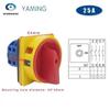 20A And 25A OFF-ON 4 Poles Disconnect Isolator Switches LW26GS CA10 48x48mm 64x64mm Padlock Rotary Cam Switch
