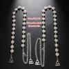 Rhinestones Bra Strap Invisible Shoulder Straps Adjustable Anti-Slip Bra Belt for Women Girls Crystal Shoulder Chain