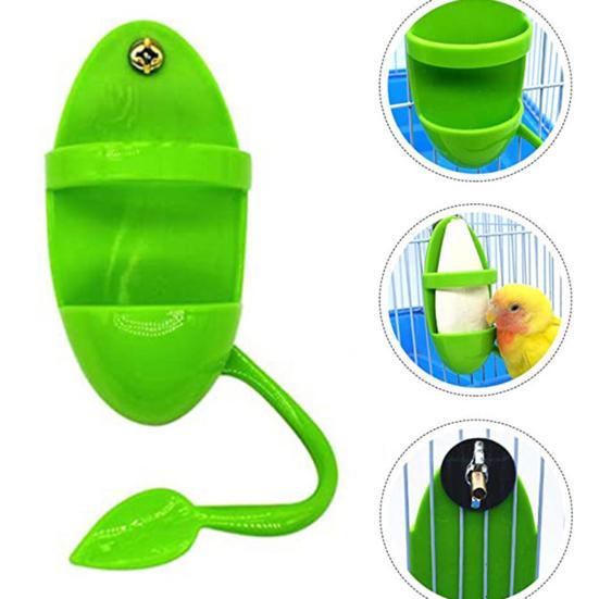 Vogel Schüssel Halter Fütterung Container mit Ständer Halten Obst Tintenfisch Knochen Gemüse Käfig Zubehör
