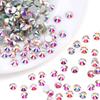 Pujiang Crystal Rhinestone Skleněné ploché dno Diamond Oblečení Doplňky Kulatý vrták na nehty DIY Náušnice Taška Samolepka Vrtačka