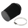 MUTEKI Car Air Filter Universal 76mm Air Filter Mushroom Type Air Intake Filter Adjustable Replacement Filter (Black)