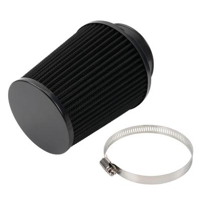 MUTEKI Filtro de Ar para Carro Universal 76mm Filtro de Ar Tipo Cogumelo Filtro de Admissão de Ar Ajustável Filtro de Substituição (Preto)