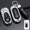 FA9Car Key Case Cover Silicone Protective Shell For Mercedes Benz C S Class W206 W223 EQE EQS GLC C260 S450 Alloy Keychain Pendant