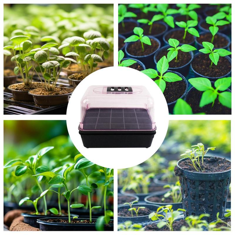 Germination Tray Seedling Growing Box Portable Independent Growing Germination Tray for Flower Succulent Vegetable Farm Use