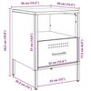VidaXL Bedside Table, Bedside Cabinet with Legs, Nightstand with Compartment, Bedroom Nightstand, White 843064