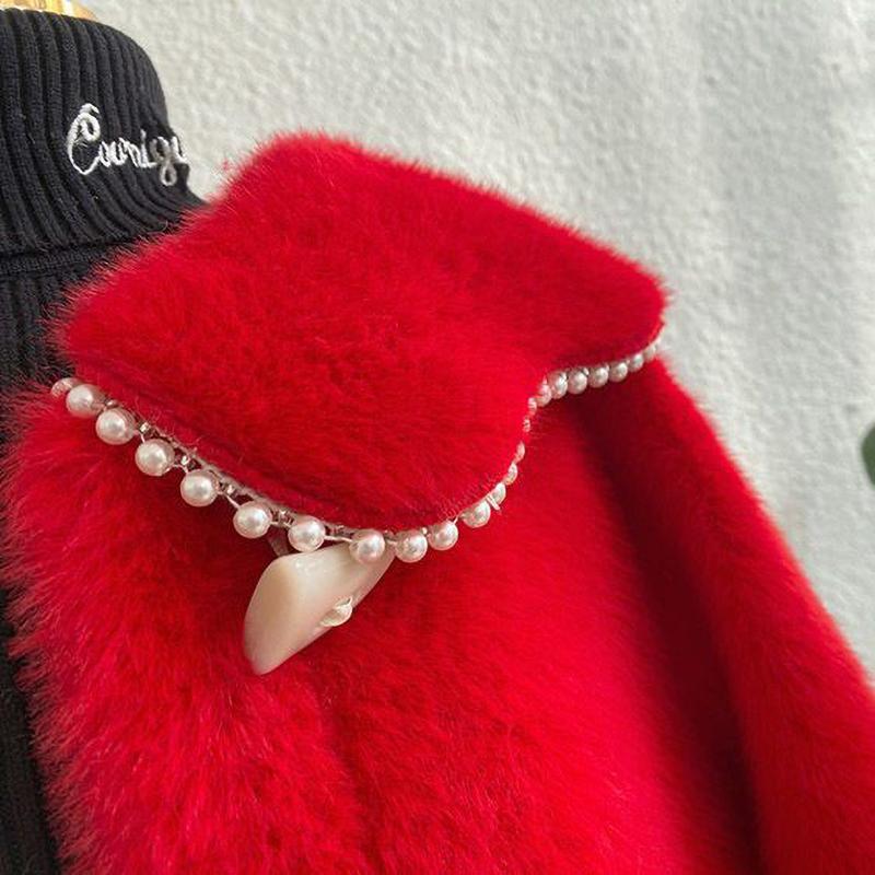 Jenterjakke Høst Vinter Varm Pelskåpe Jenter Jul Prinsesse Yttertøy Søt Barn