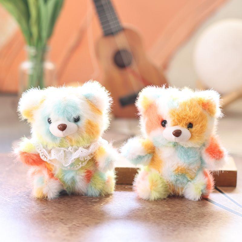 Plush Bear Keychain With Lace Design For Kids And Adults