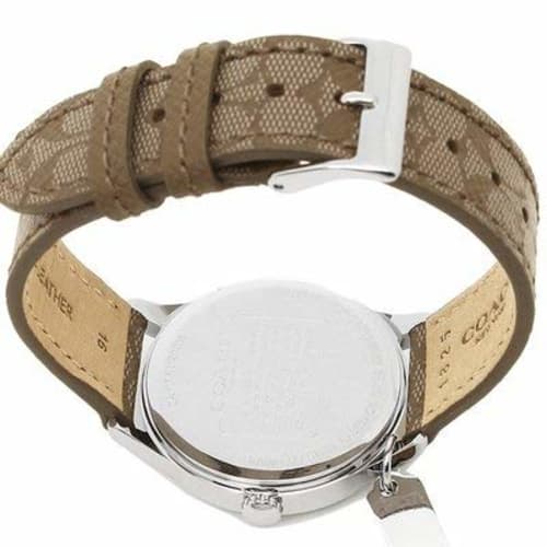 Coach Ruby Signature Charm Women's Watch, Khaki and White, 14502994
