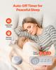 VEVOR Sound Machine, 20 Soothing Sleep Sounds, 4-in-1 Hangable White Noise Sound Machine with Auto-Off Timer, Soft Ring Light
