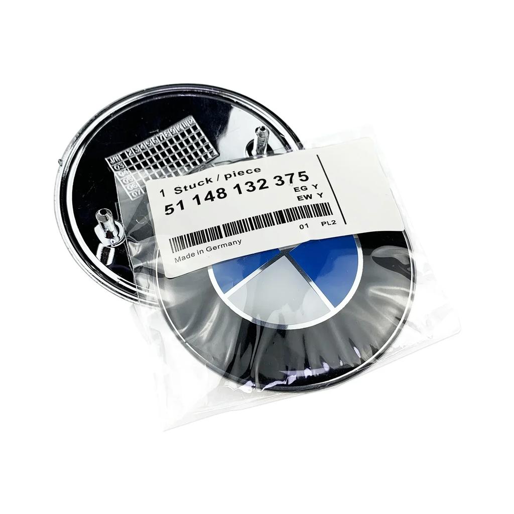 Für BMW Heiß 2025 45/74/82mm Auto Frontklappen-Emblem für E30 E38 E39 E46 E60 E61 X1 X3 X4 X5 X6 E70 X5 Heckklappen-Abzeichen Lenkrad