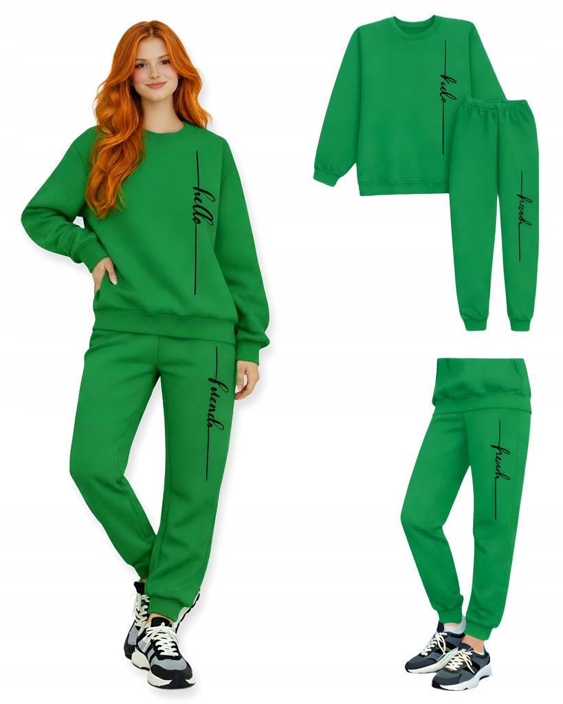 Women' Tracksuit Set Youth Warm Fluff Tracksuit Producer Grassy