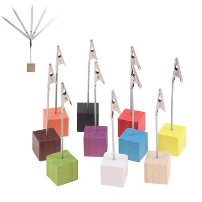 Tragbare Holz-Namensschildhalter-Clips - Schreibtischständer für Parfüm, ätherische Öle, Aromatherapie-Teststreifen