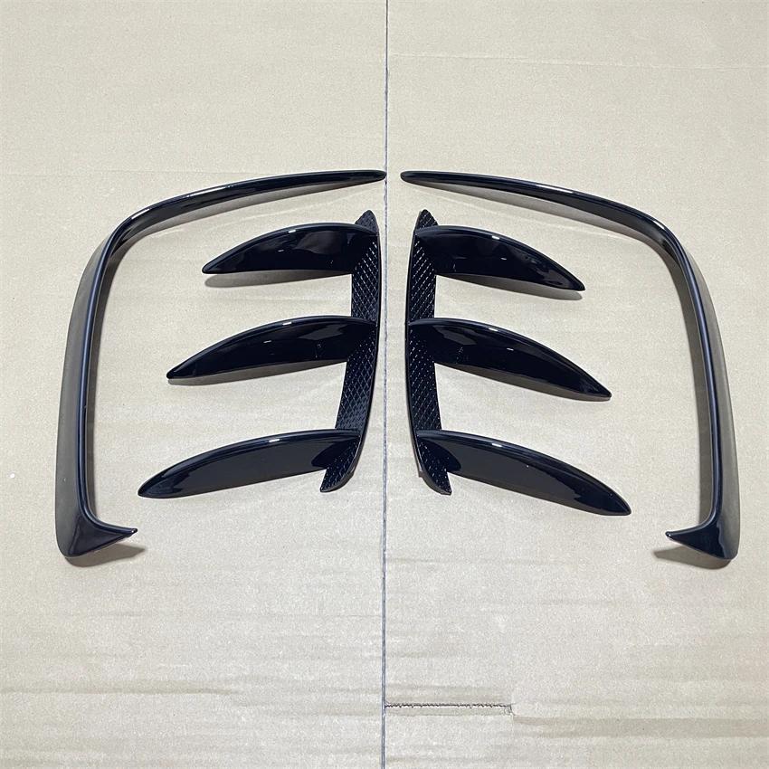 IEGT5 Hatchback Rear Bumper Lip Spoiler Side Canards Splitter Body Kits Gloss Black For Mercedes Benz A-Class W176 A45 AMG 2013-2018
