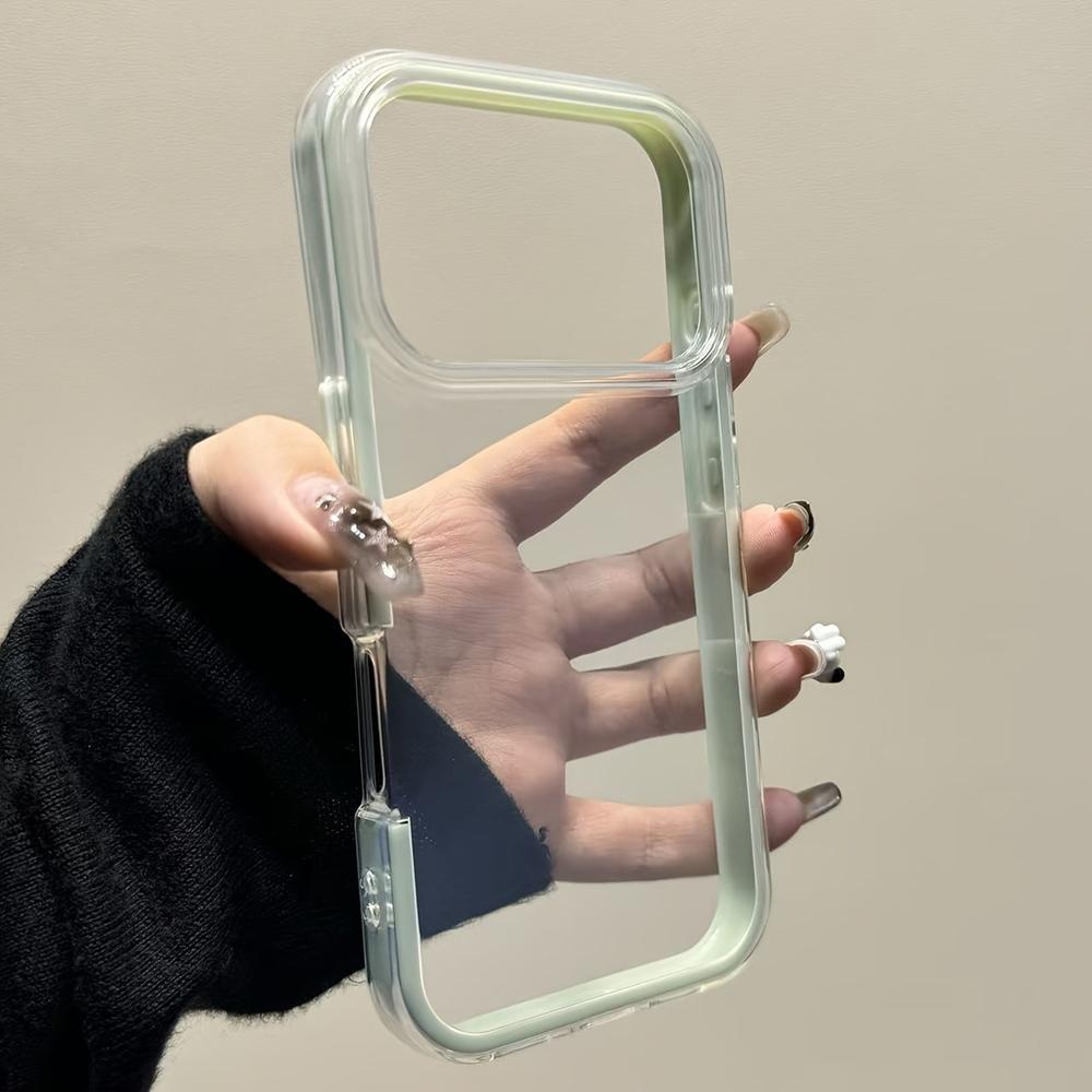 Transparent Acrylic Phone Case For For Iphone 17 16 1 14 13 Pro Max 17Pro Candy Color Shockproof Bumper Clear Back Cover