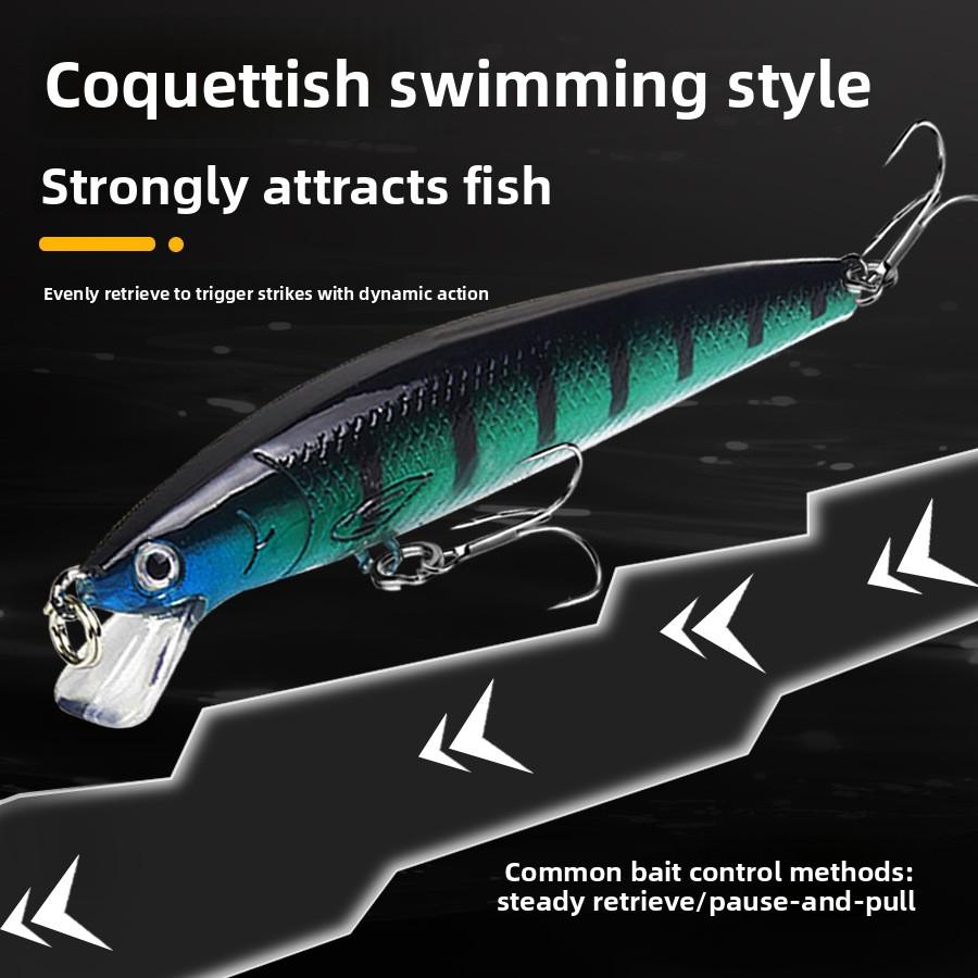 Luya Bait Mino 10cm/9g Floating Water Sound Bead Simulation Bait Hard Bait Bait Luya Bait Mino