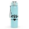 1PC Blessed Arrow Text 750ml Color Plastic Sports Water Bottle Leakproof Flip Straw Lid Suitable for Sports Office Home Use