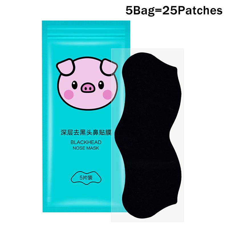 5/15/25/50 ks Bambusové uhlí Odstranění černých teček Nosní pórové proužky Hloubkové čištění Pórů Čištění Akné Péče o nos Maska Náplast Hladká pleť
