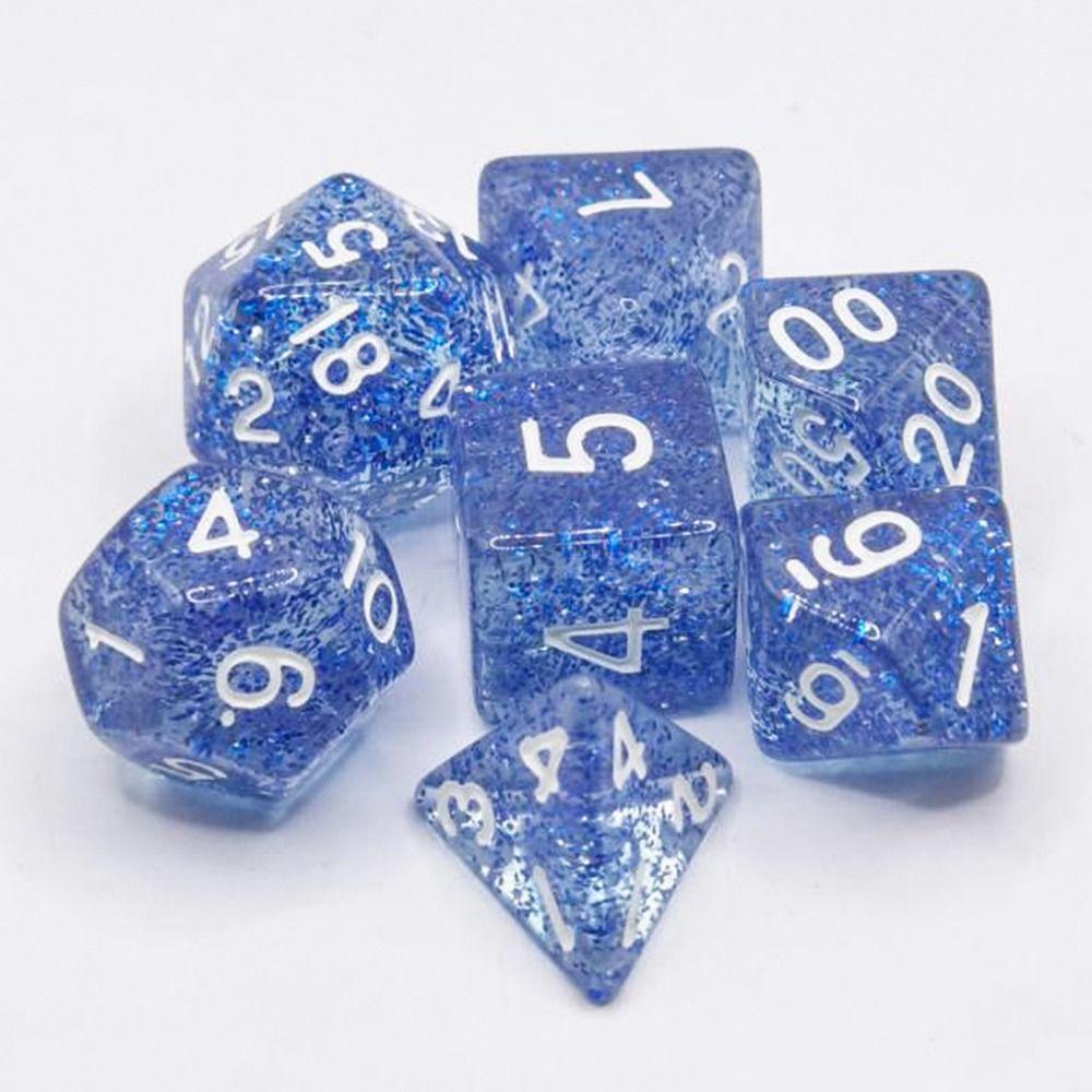 7Pcs/set Double Colors DND Dice D4 D6 D8 D10 D12 D20 Game Dice Polyhedral Dice  TRPG DND