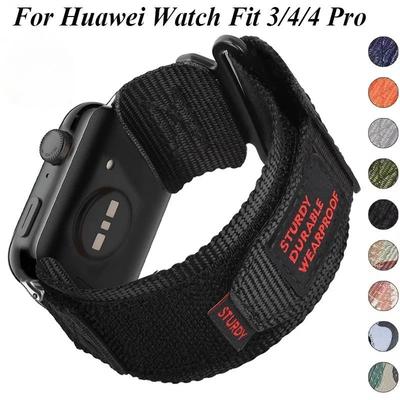 רצועת ניילון לולאה עבור Huawei Watch Fit 4 Pro רצועת שביל רצועת שעון ספורט עבור Huawei Fit3 Fit4 Fit4Pro Fit2 Fit1 correa צמיד