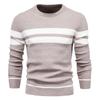 Spring Autumn Casual Sweater Men's Pullover Sweater Slim Men's Sweater Fashion Trend Simple Men's Sweater Long Sleeve Warm