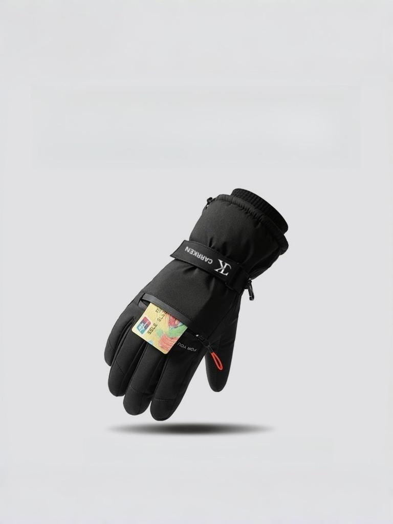 Unisex Polar Astarlı Kayak Eldivenleri: Erkek & Kadın Kayak Eldivenleri, Kadın Öğrenci Kayak Eldivenleri, Dış Mekan Elektrikli Bisiklet Eldivenleri, Erkek Kışlık Parmaksız Eldivenler