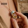 Beautiful Women Necklace Openable Oval Pendant Necklace, Dainty Birth Flower January To December Month Birthday Gift for Mom Wife