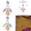 925 Sterling Silver Pumpkin Candy Chocolate Coffee Cup Strawberry Cake Charms Beads Fit 4MM hole diameter Bracelets DIY Jewelry