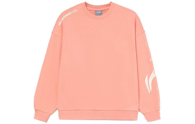 Li Ning Sweatshirt Unisex Multicolor Orange Pink AWDRD38-8 XL