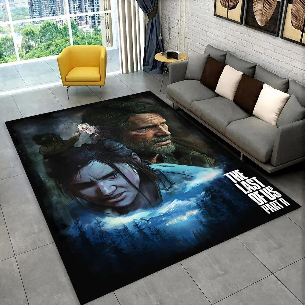 The Last of Us horor TV hra Pedro Area Koberec,Koberec pro domácnost Obývací pokoj Ložnice Pohovka Rohožka Dekor,dětská hra Protiskluzová podložka na podlahu