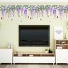 3pcs Wisteria Flowers Diy Wall Stickers Romantic Wallpaper Wall Mural For Living Room Bedroom Home