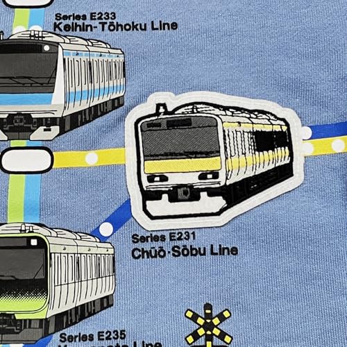Kiejun Kids' JR Local Line Sweatshirt, Keihin-Tohoku Line, Chuo Line, Sobu Line, Yamanote Line, Yokosuka Line, Train, JR East Railroad Crossing, Route