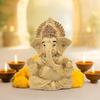 Swarna Ganpati Idol for Car Dashboard, Home Mandir & Puja, Ganesh Murti for Decor & Return Gifts, 5.2x3.5x8.5 Cm (1 Pc)