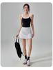 Women's Dopamine Summer Sports Set: Quick-Drying Vest & Anti-Exposure Skirt for Badminton, Tennis, and Running