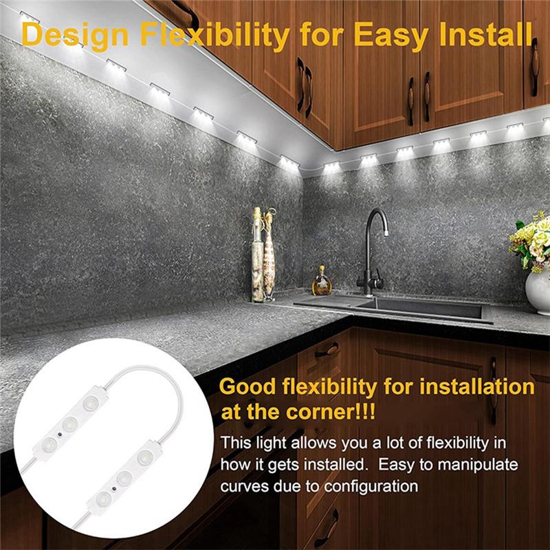 BAAU Self-Adhesive LED Cabinet Lights Wardrobe Lights Touch-Sensitive Atmosphere Lights LED Vanity Lights For Mirror