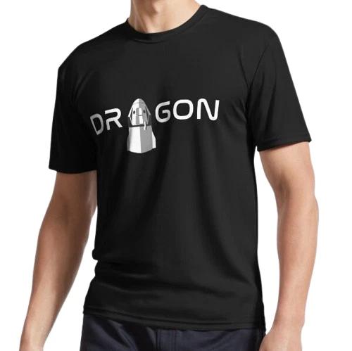 

New SpaceX Crew Dragon Logo Art Active Logo T-Shirt Funny Size S to 5XL M