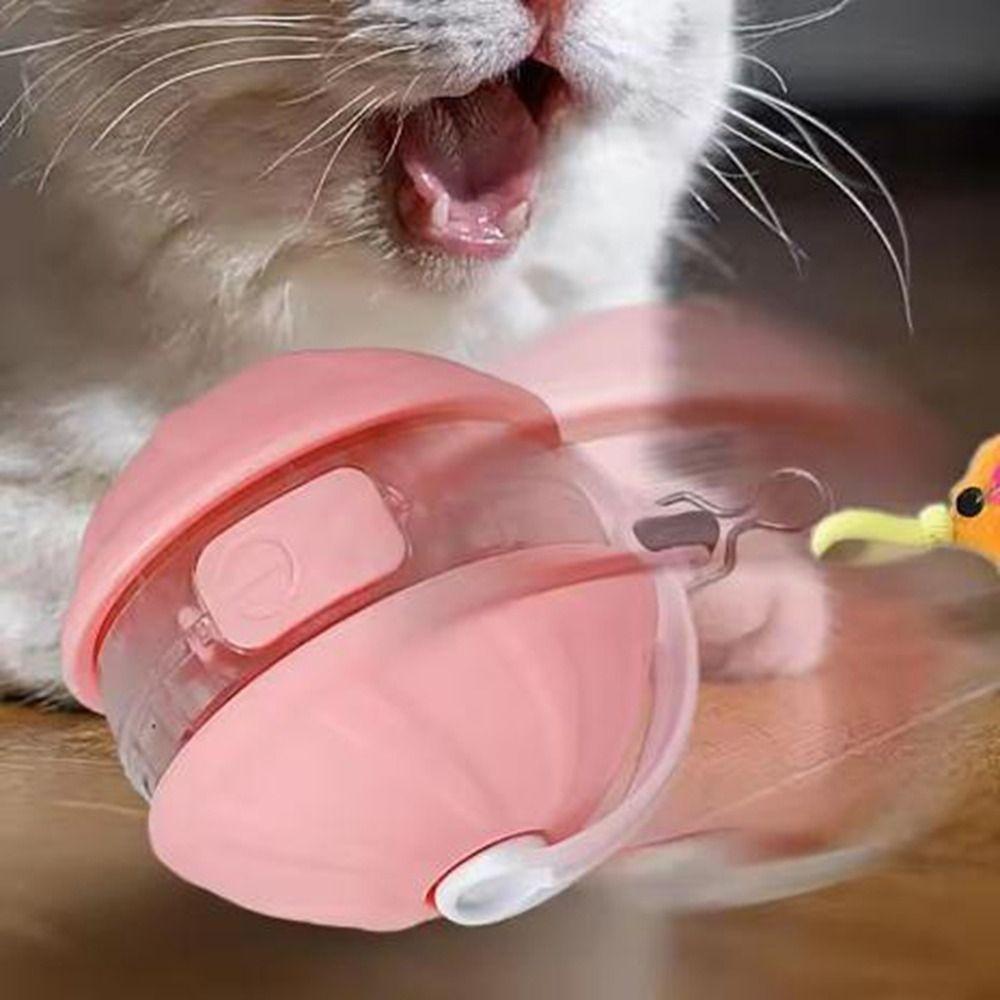 Detachable Cord Cat Infrared Interactive Ball Imitate Mouse Smart Rolling Cat Toys  Self Play