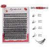 240 Clusters D Curved Hair False Eyelash Set 10-16Mmdiy Segmented Thick Natural Eyelashes