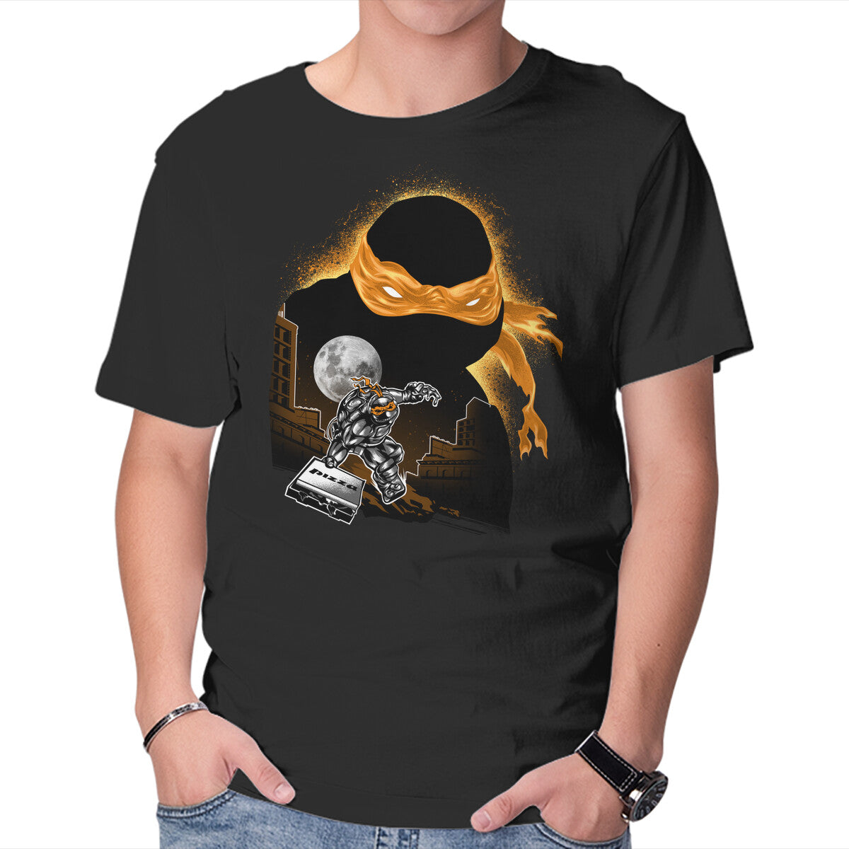 Unisex Crew Neck T-Shirt Nun-Chucks Wielder Ninja Graphic Short Sleeve Casual Tee XXXL