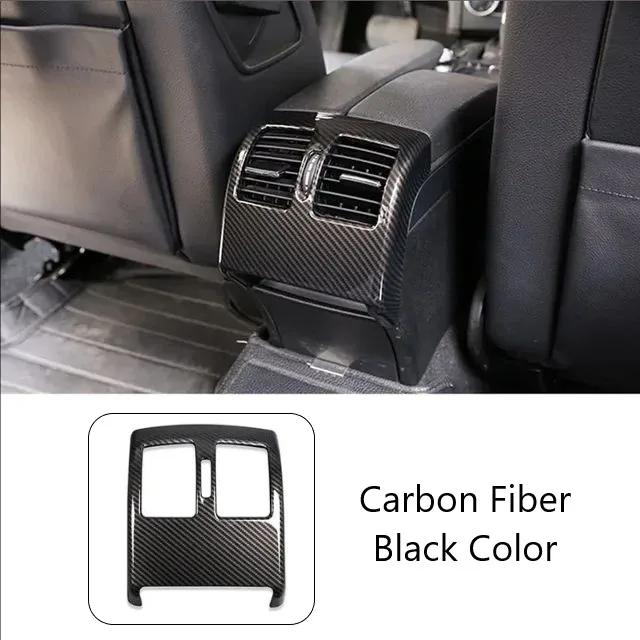 Carbon Pattern Car Rear Air Codition Outlet Cover Decoration Trim For Mercedes Benz C class W204 2008-2013 Interior Accessories