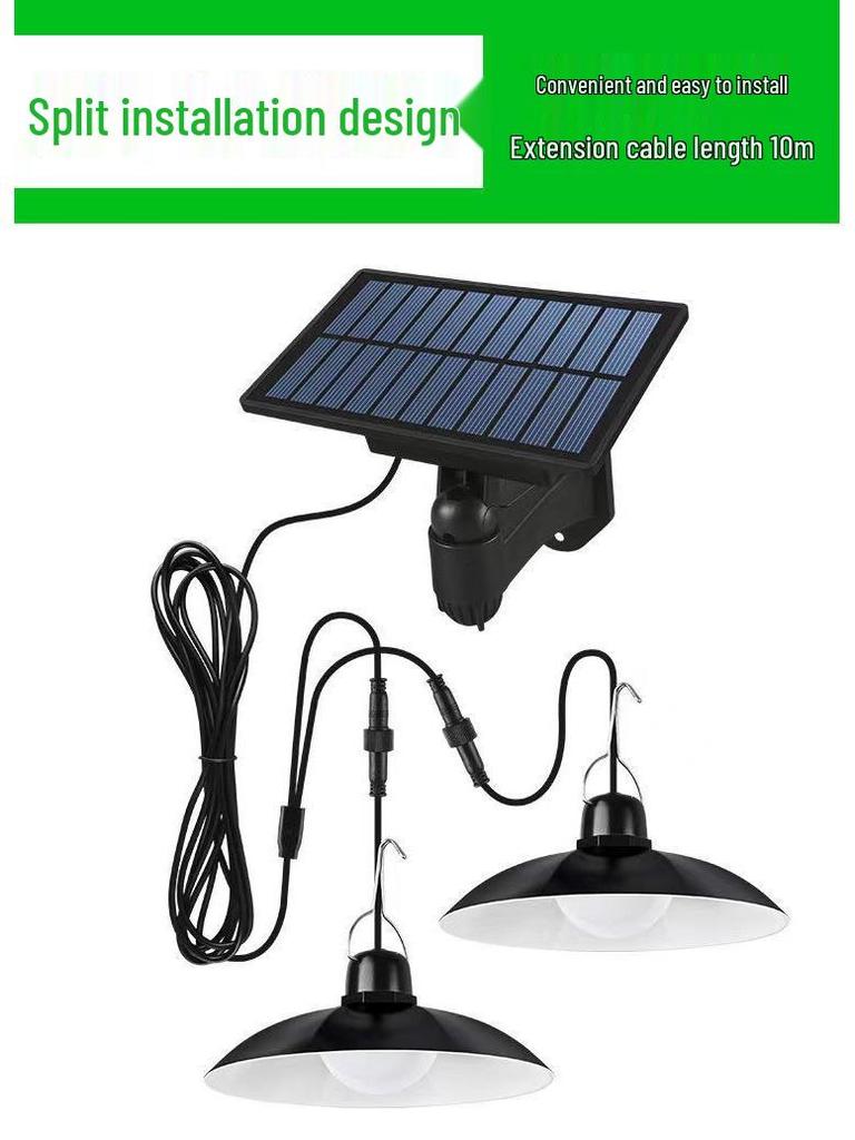 Solar-Powered Waterproof Tent Light: Indoor/Outdoor Pendant with Light Control